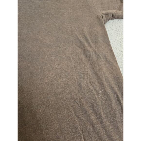 Johnny Cash Show T Shirt MEDIUM Brown Distressed - Picture 8 of 10